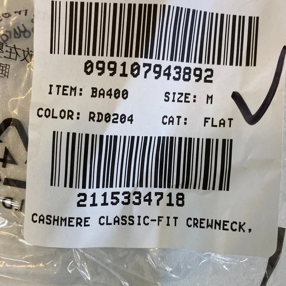 J Crew Cashmere classic-fit crewneck sweater Medium Burgundy - Picture 6 of 6